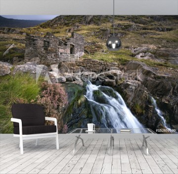 Picture of Derelict mine building off the watkins path snowdonia wales